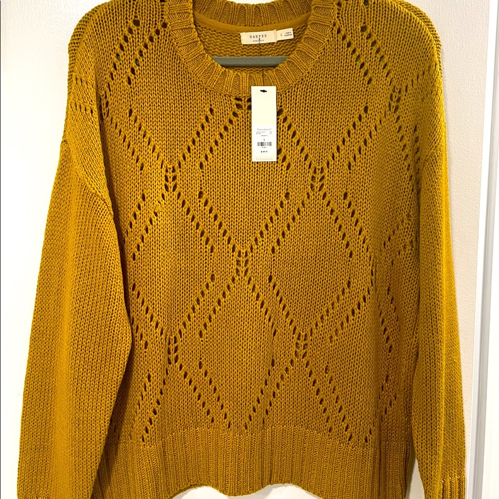 Yellow sweater with tags!